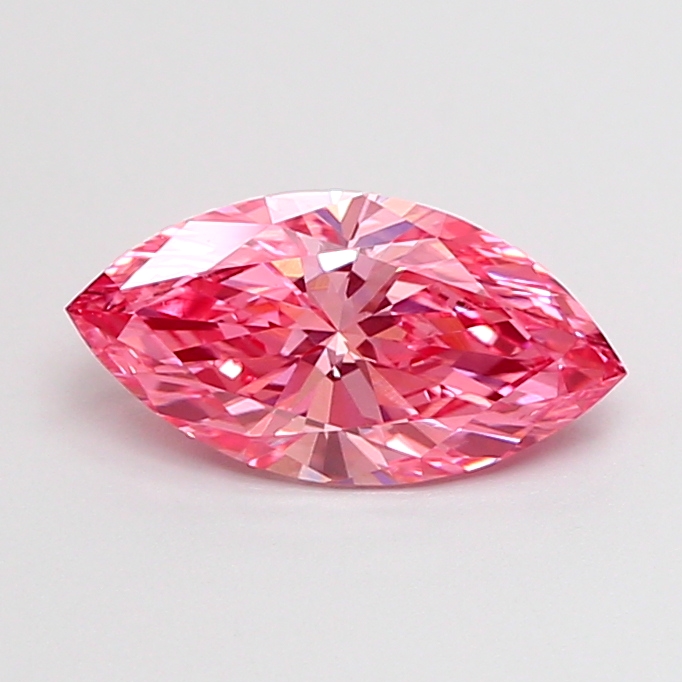 0.85ct Marquise Fancy Vivid Pink VS1 IGI