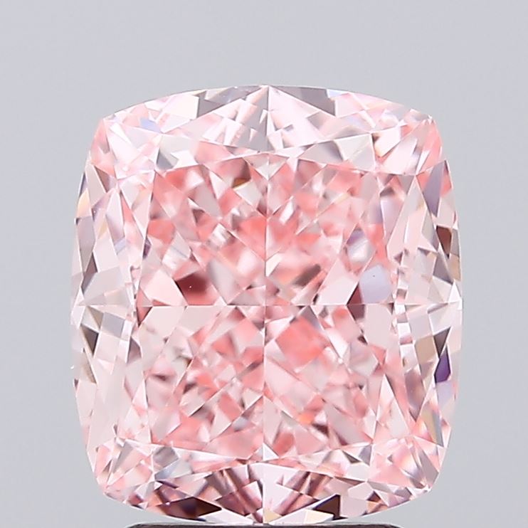 3.35ct Cushion Fancy Vivid Pink VVS2 IGI
