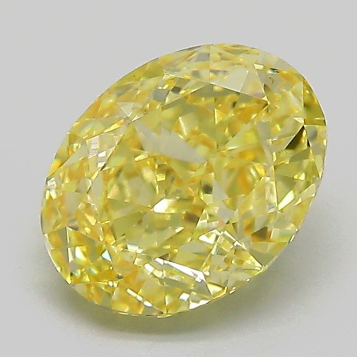 1.87ct Oval Fancy Intense Yellow VVS2 IGI