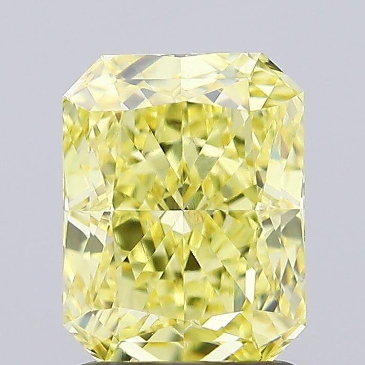1.65ct Radiant Fancy Intense Yellow VS1 IGI