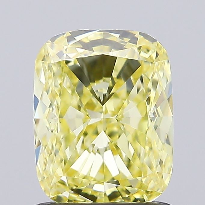 1.19ct Cushion Fancy Intense Yellow VVS2 IGI