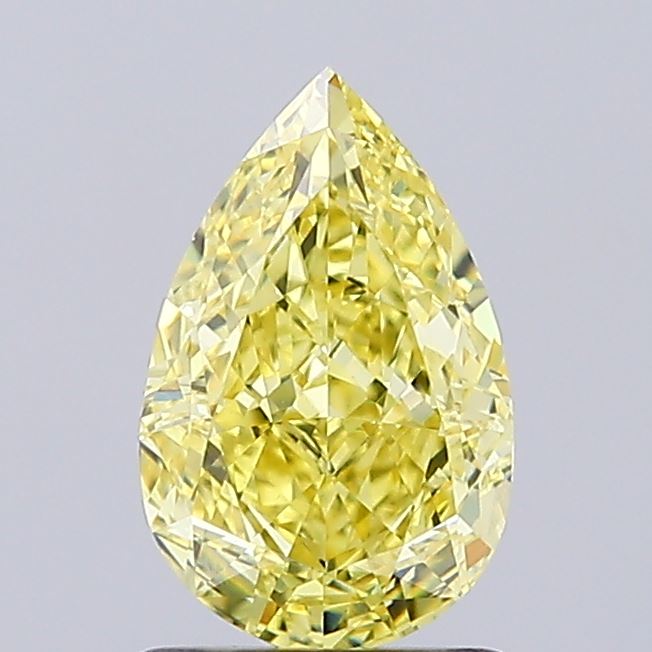 1.31ct Pear Fancy Intense Yellow VS1 IGI