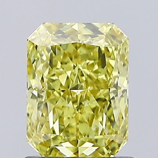 1.07ct Radiant Fancy Intense Yellow VS1 IGI