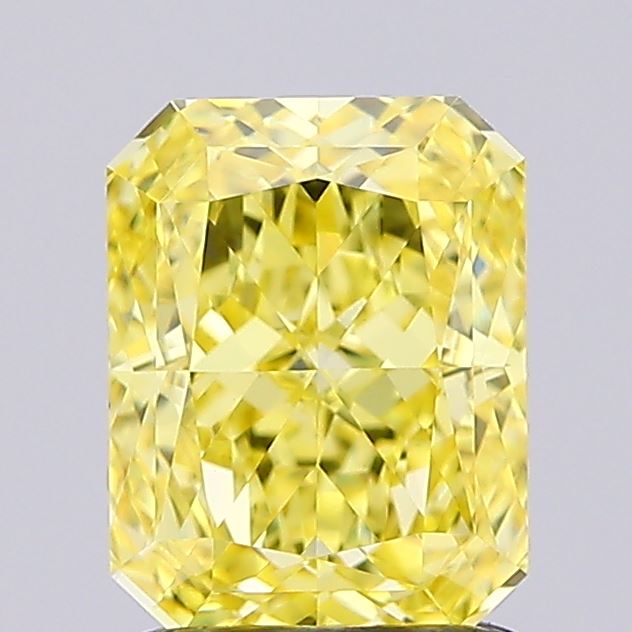 1.44ct Radiant Fancy Intense Yellow VVS2 IGI