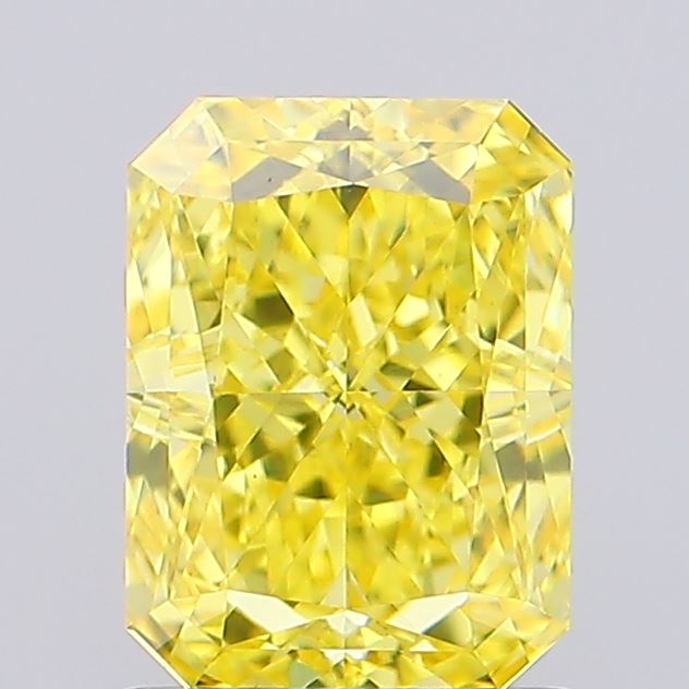 1.41ct Radiant Fancy Vivid Yellow VS1 IGI
