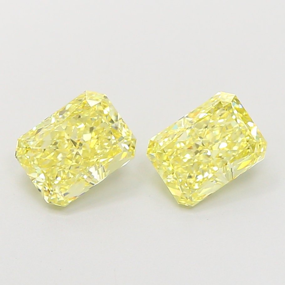 1.1ct Radiant Fancy Intense Yellow VS1 IGI