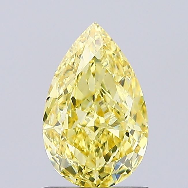 1.04ct Pear Fancy Intense Yellow VS1 IGI
