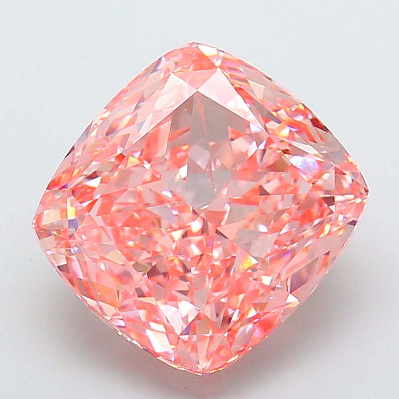 15.54ct Cushion Fancy Vivid Pink VS1 IGI