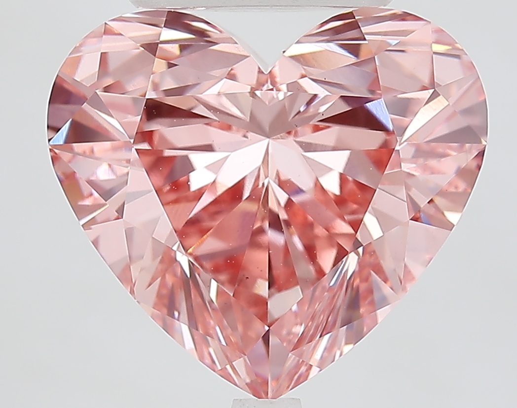 7.31ct Heart Fancy Vivid Pink VS1 IGI