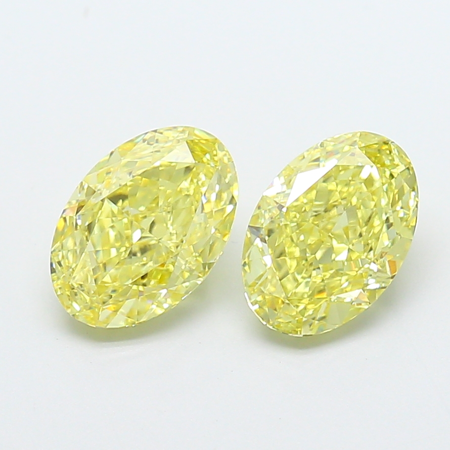 1.66ct Oval Fancy Intense Yellow VVS2 IGI