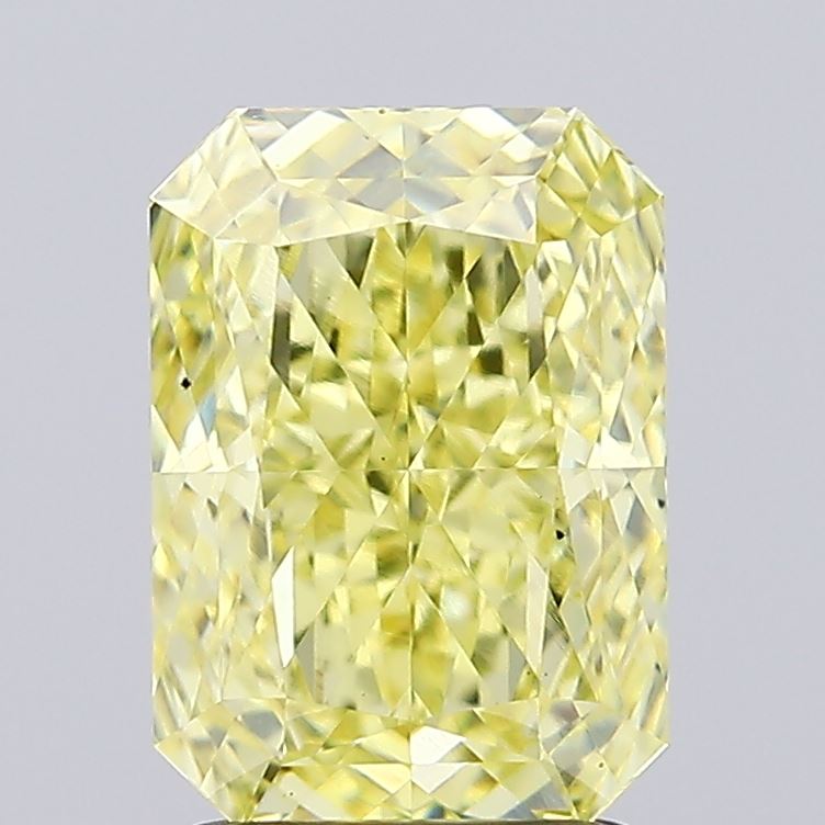 2.06ct Radiant Fancy Intense Yellow VS2 IGI
