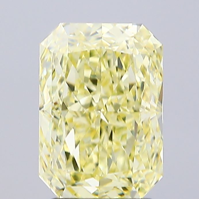 2.48ct Radiant Fancy Intense Yellow VVS2 IGI