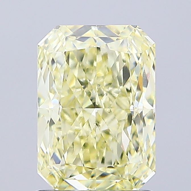 1.57ct Radiant Fancy Light Yellow VS1 IGI
