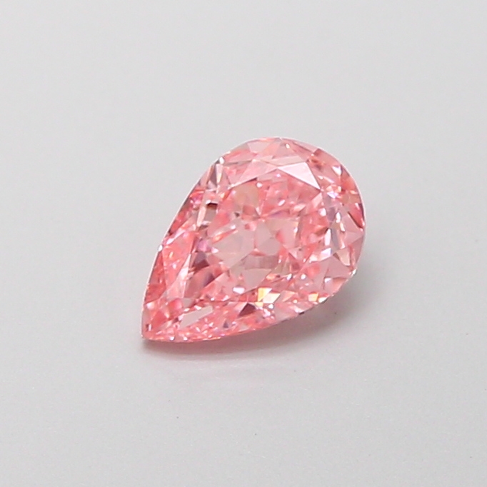 0.52ct Pear Fancy Vivid Pink VVS2 IGI