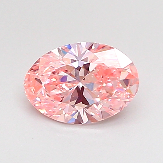 0.59ct Oval Fancy Vivid Pink VS1