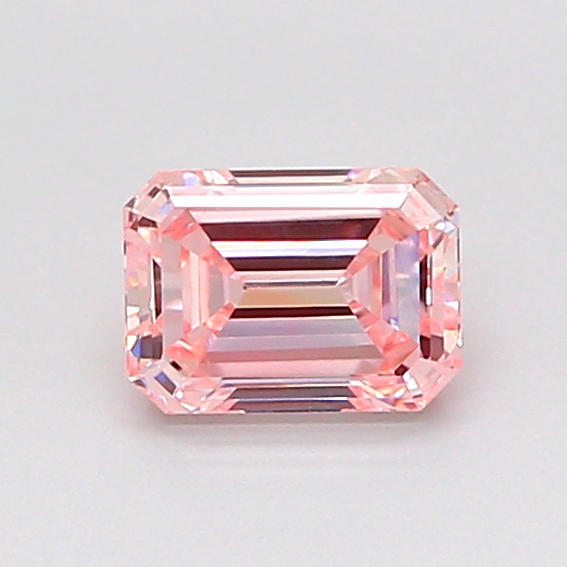 0.6ct Emerald Fancy Vivid Pink VS1