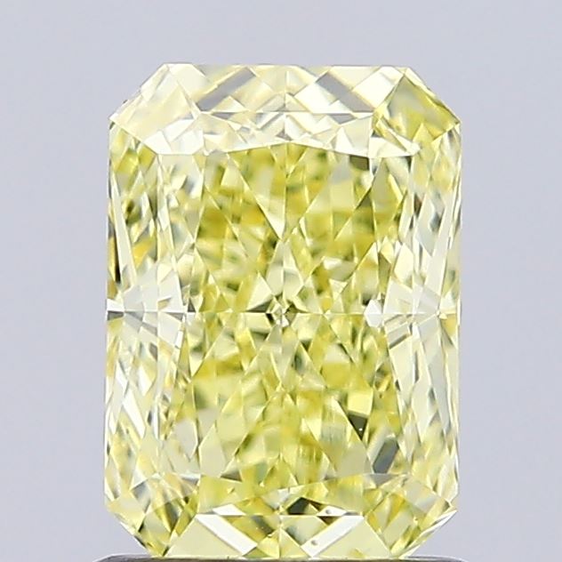 1.12ct Radiant Fancy Intense Yellow VVS2 IGI