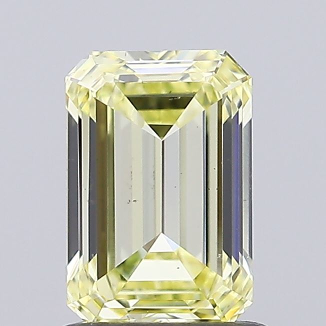1.07ct Emerald Fancy Light Yellow VS1 IGI
