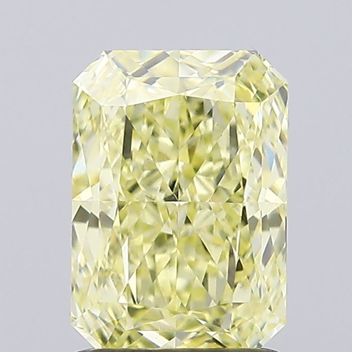 1.57ct Radiant Fancy Yellow VS1 IGI