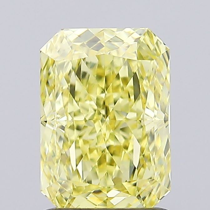 1.39ct Radiant Fancy Intense Yellow VS1 IGI
