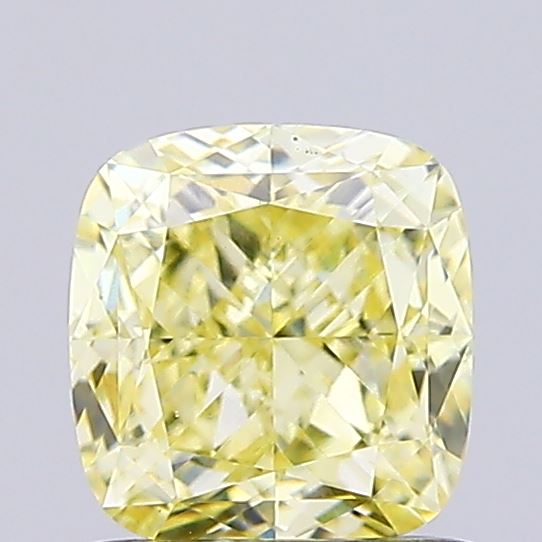 1.08ct Cushion Fancy Yellow VVS2 IGI