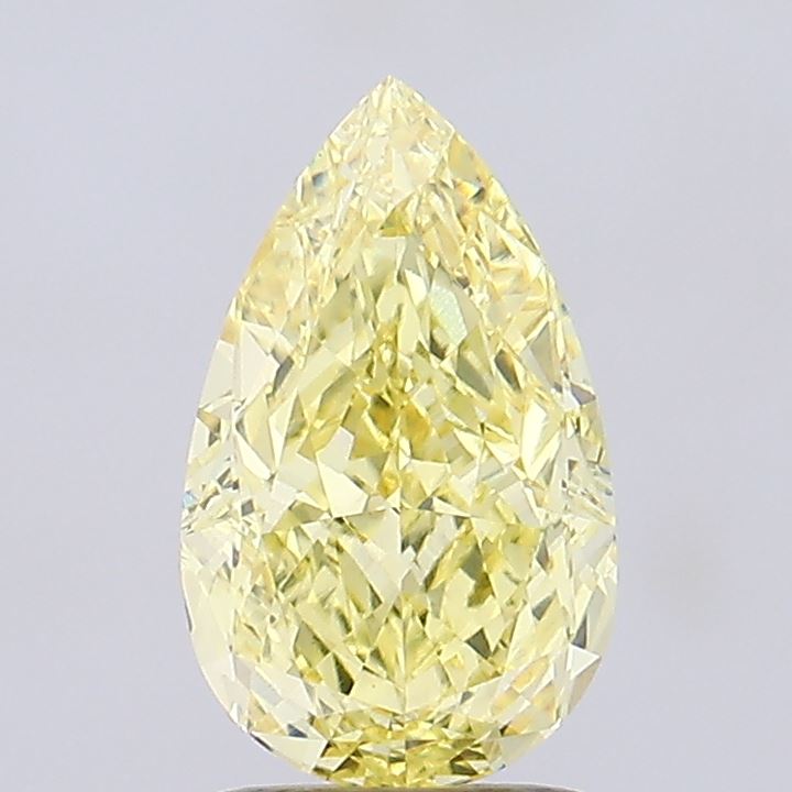 1.95ct Pear Fancy Intense Yellow VVS2 IGI