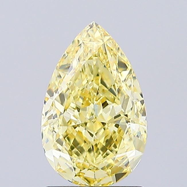 1.47ct Pear Fancy Intense Yellow VVS2 IGI