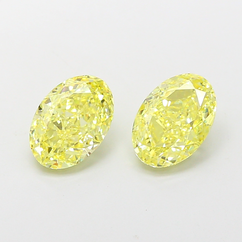 1.74ct Oval Fancy Intense Yellow VVS2 IGI