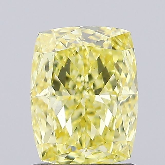 1.16ct Cushion Fancy Intense Yellow VVS2 IGI
