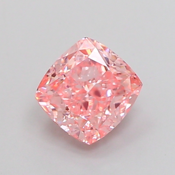0.8ct Cushion Fancy Vivid Pink VS1 IGI