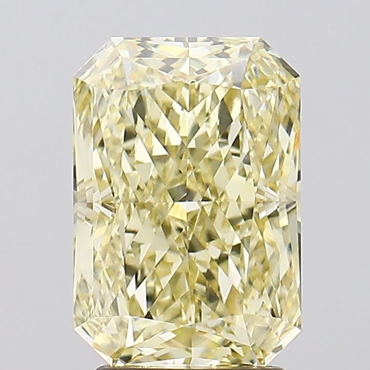 3.09ct Radiant Fancy Yellow VVS2 IGI