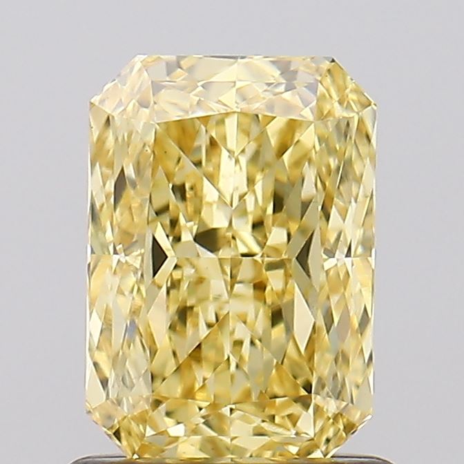 1.06ct Radiant Fancy Intense Yellow VVS2 IGI