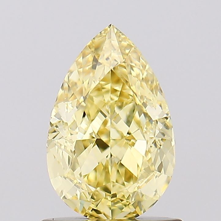 1.01ct Pear Fancy Intense Yellow VVS2 IGI