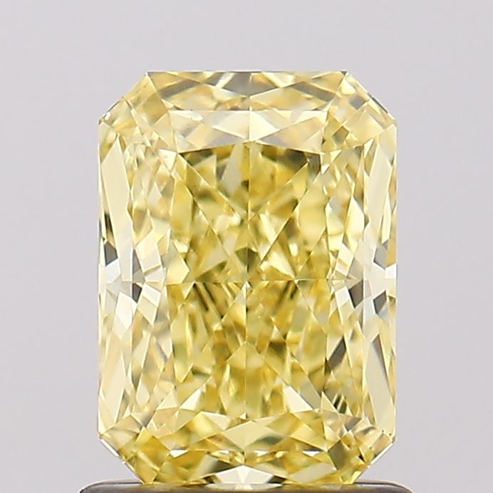 1.2ct Radiant Fancy Vivid Yellow VVS2 IGI