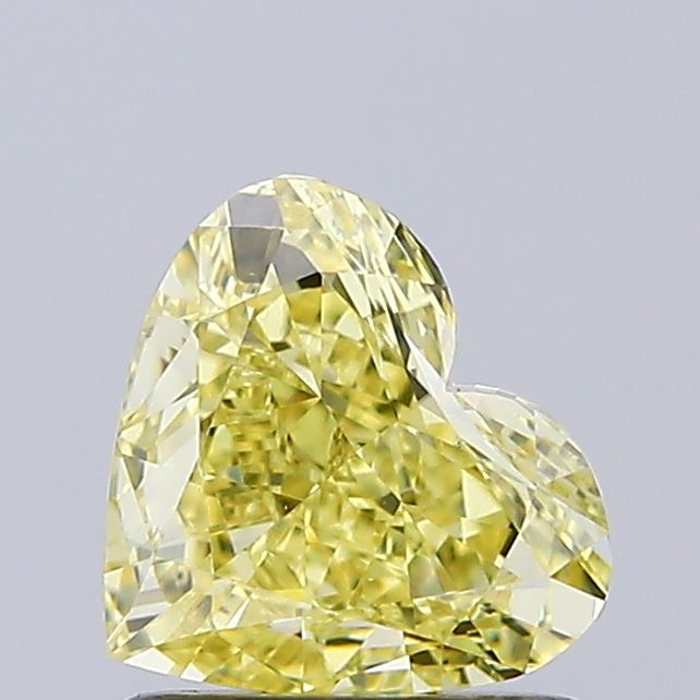 1.25ct Heart Fancy Yellow VS1 IGI