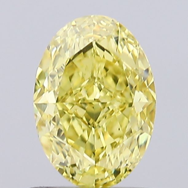 1.05ct Oval Fancy Intense Yellow VVS2 IGI