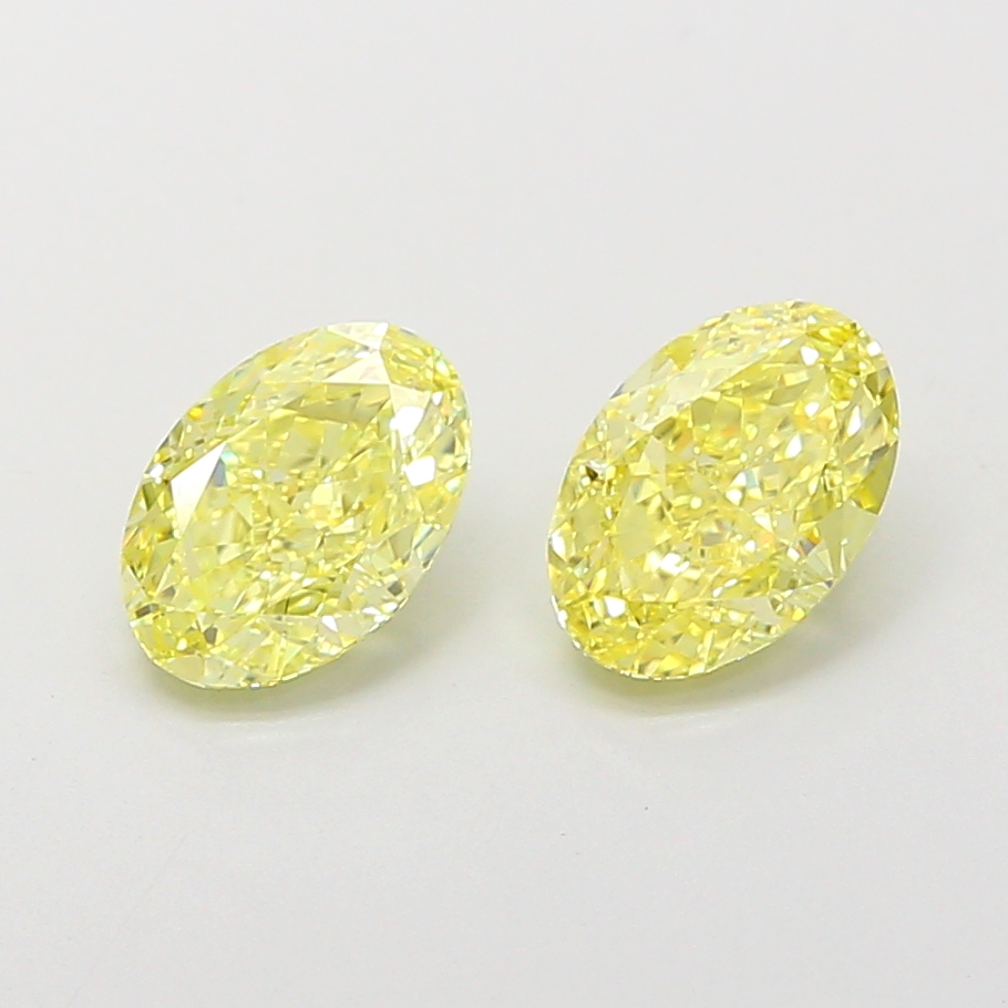 1.26ct Oval Fancy Intense Yellow VVS2 IGI