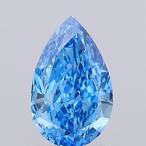 1ct Pear Fancy Vivid Blue VS1 IGI
