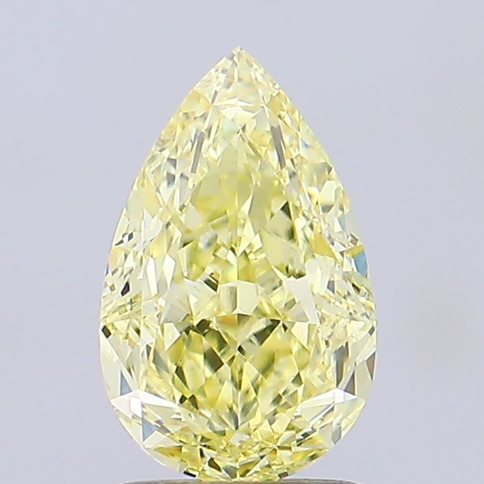 1.58ct Pear Fancy Yellow VS1 IGI