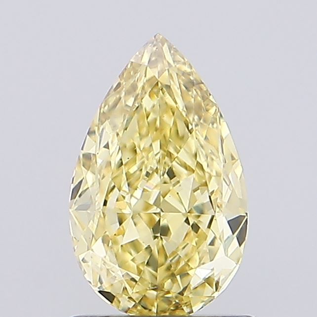 1.09ct Pear Fancy Yellow VS2 IGI
