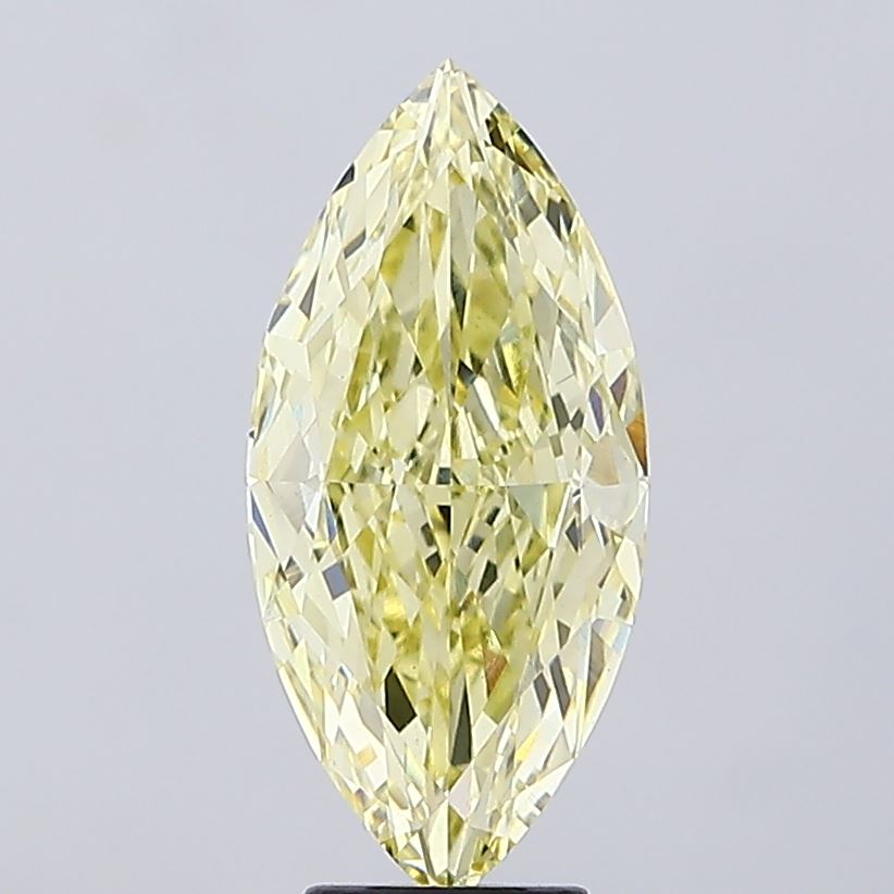 5.06ct Marquise Fancy Yellow VS1 IGI