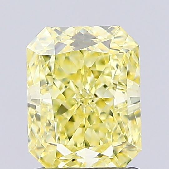 1.13ct Radiant Fancy Yellow VS1 IGI