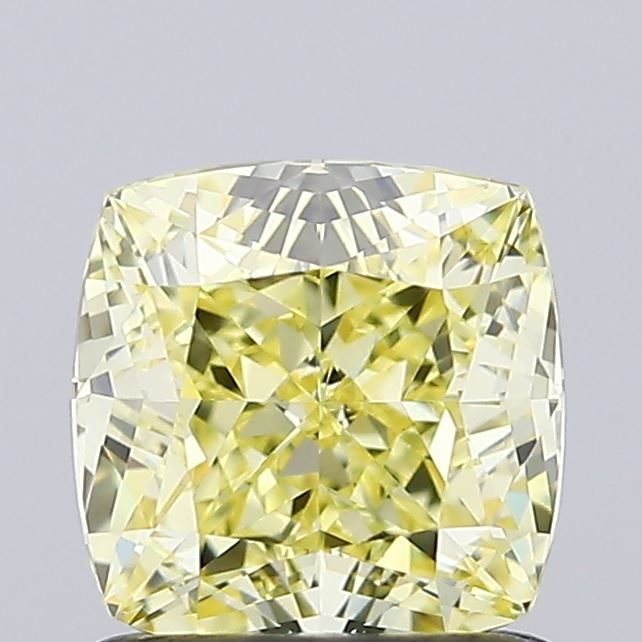 1.13ct Cushion Modified Fancy Intense Yellow VVS2 IGI