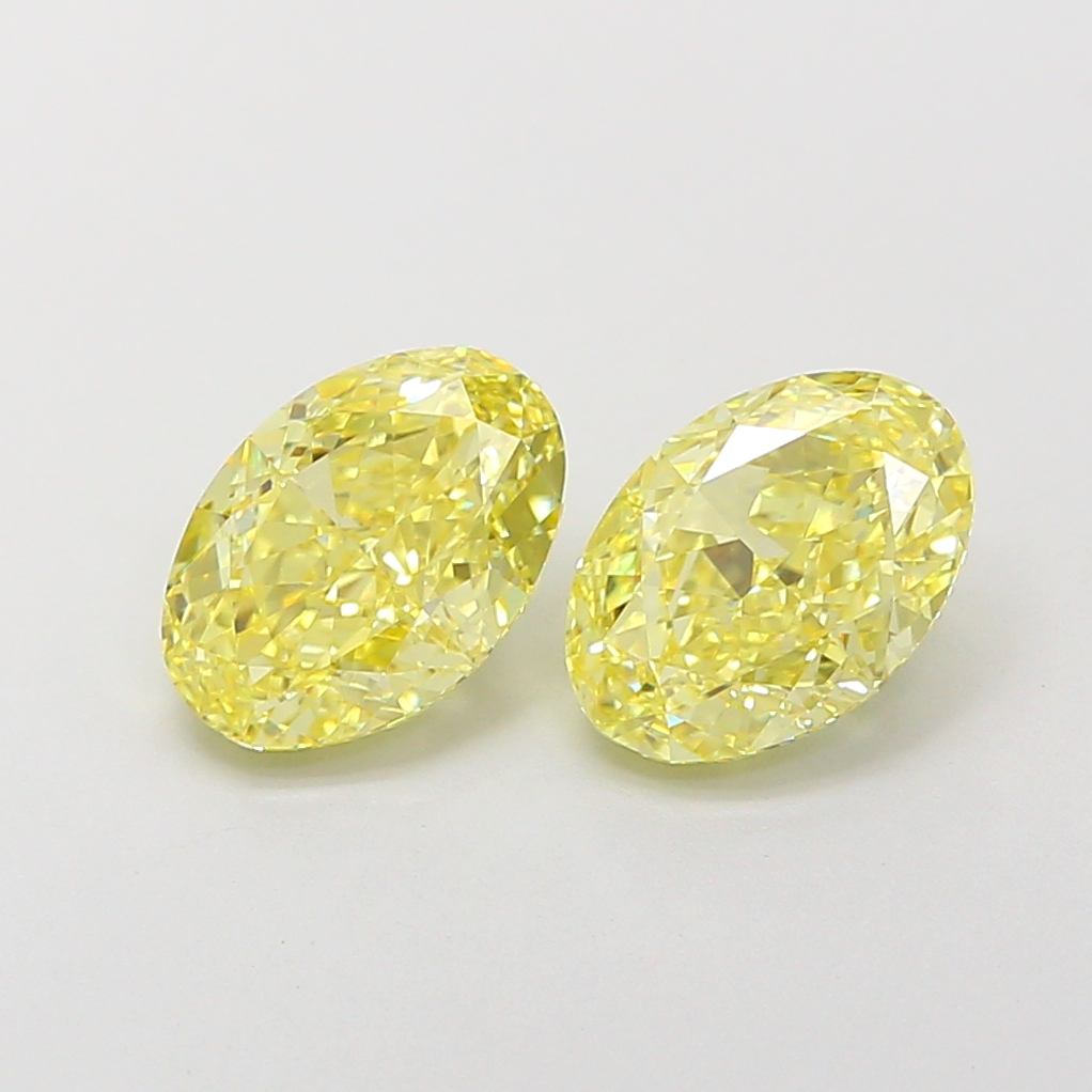 1.58ct Oval Fancy Intense Yellow VVS2 IGI