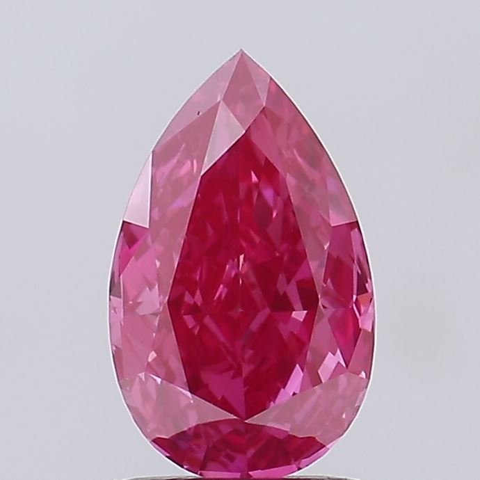 1.25ct Pear Fancy Vivid Red VVS2 IGI