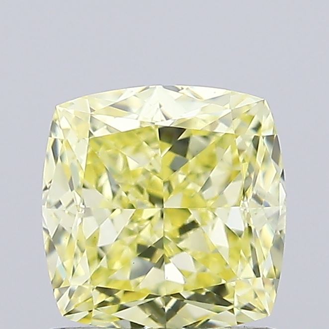 1.11ct Cushion Modified Fancy Yellow VS1 IGI