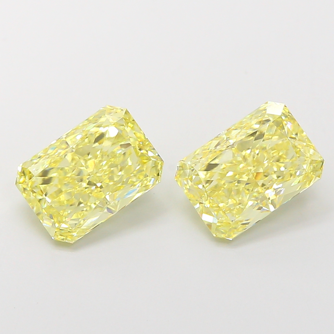 2.16ct Radiant Fancy Intense Yellow VS2 IGI