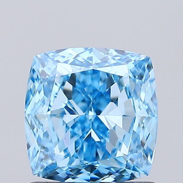 1.01ct Cushion Modified Fancy Vivid Blue VVS2 IGI