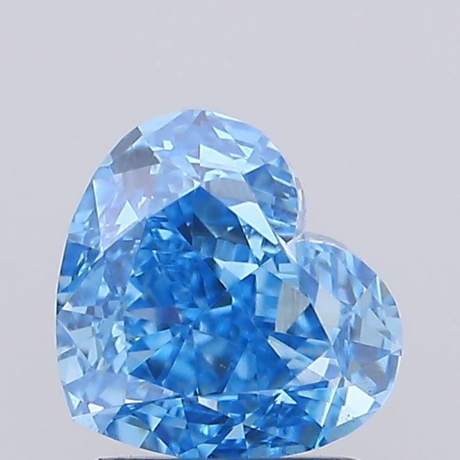 1.11ct Heart Fancy Vivid Blue VS2 IGI