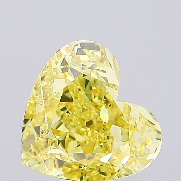6.73ct Heart Fancy Intense Yellow VS1 IGI
